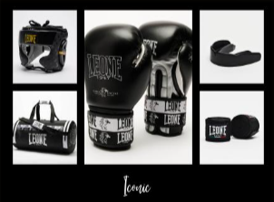KIT BOXE LEONE 1947 " ICONIC " NERO