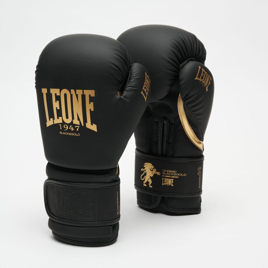 GUANTONI BOXE BLACK & GOLD LEONE 1947 GN059D