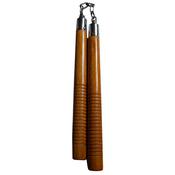 NUNCHAKU IN LEGNO TONDO CON CATENA