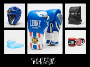 KIT BOXE LEONE 1947 " THAI STYLE " BLU