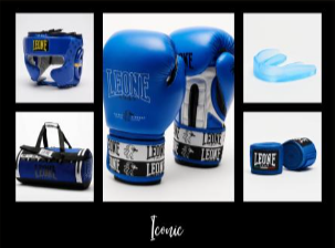 KIT BOXE LEONE 1947 " ICONIC " BLU