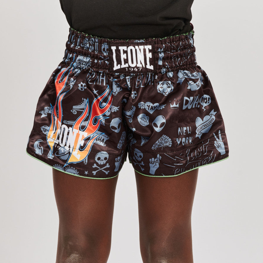 PANTALONCINI JUNIOR KICK FLAMES LEONE 1947 ABJ20