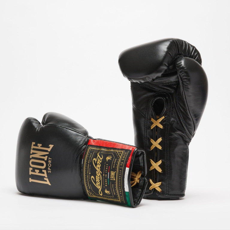 GUANTI BOXE LEONE ORLANDO TRICOLORE LACCI GN003L