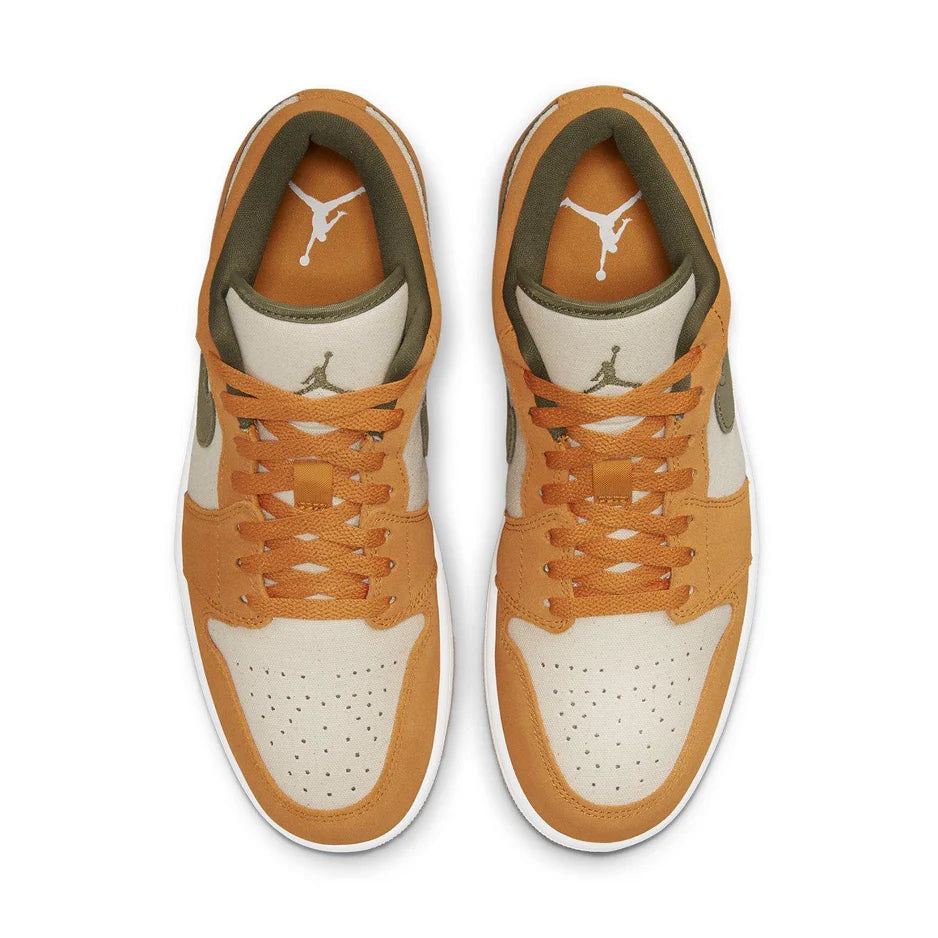NIKE AIR JORDAN 1 RETRO LOW SE SUEDE ORANGE OLIVE