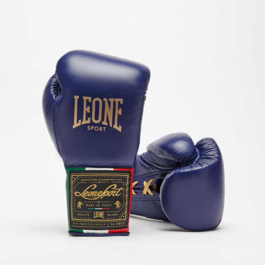 GUANTI BOXE LEONE ORLANDO TRICOLORE LACCI GN003L