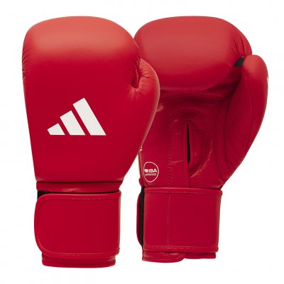 GUANTONI BOXE ADIDAS IBA IN PELLE CON VELCRO