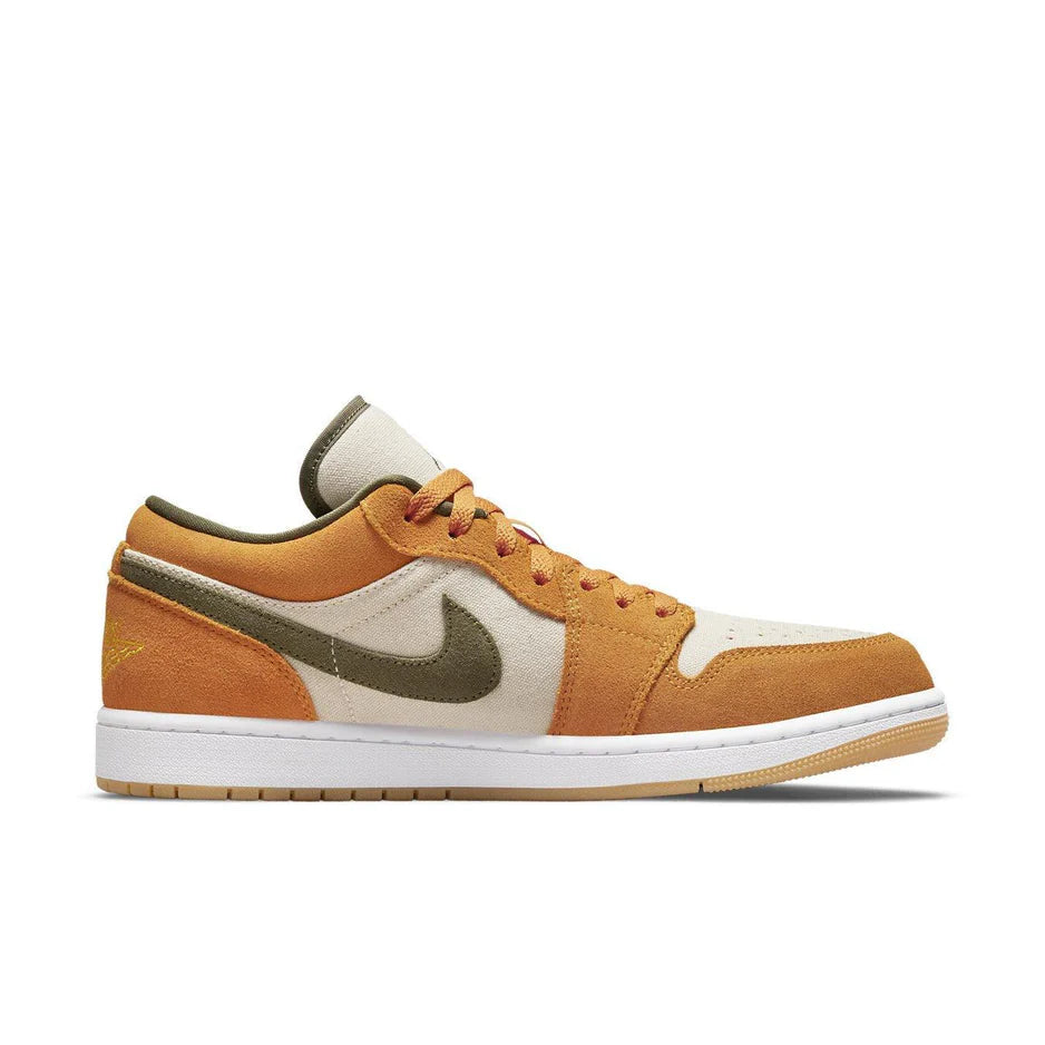 NIKE AIR JORDAN 1 RETRO LOW SE SUEDE ORANGE OLIVE