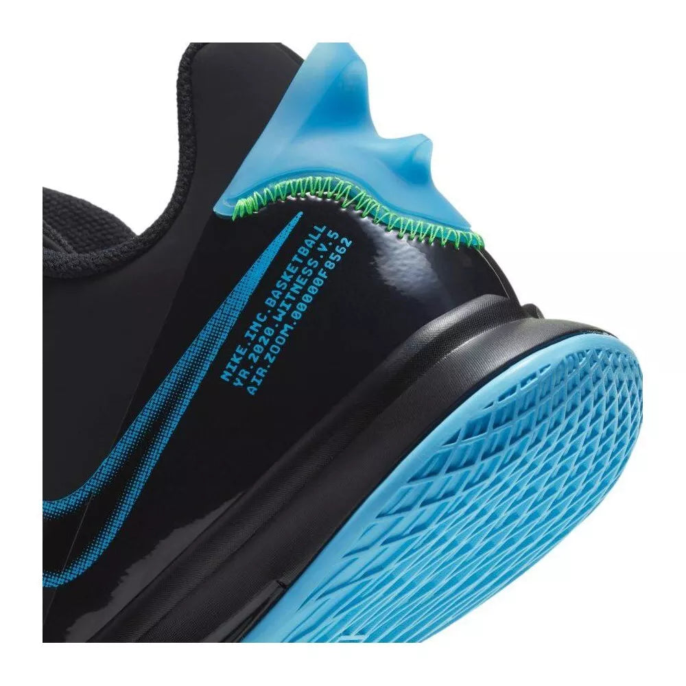 NIKE LEBRON WITNESS V BLACK LIGHT BLUE FURY