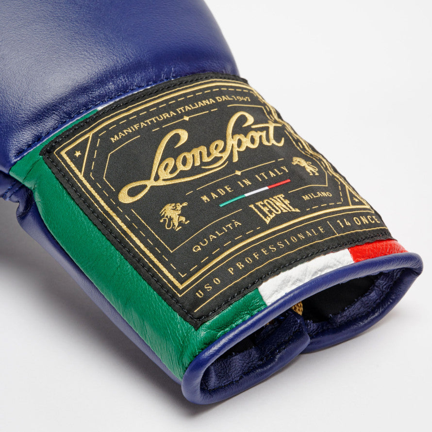 GUANTI BOXE LEONE ORLANDO TRICOLORE LACCI GN003L