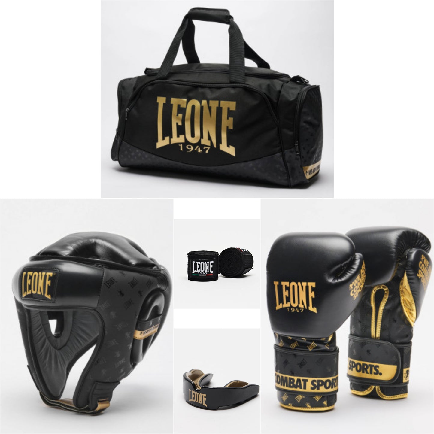 KIT BOXE LEONE 1947 " DNA" NERO