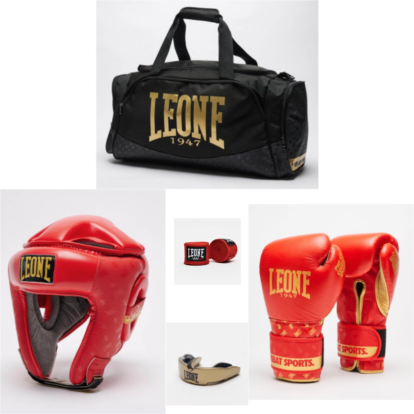 KIT BOXE LEONE 1947 " DNA" ROSSO