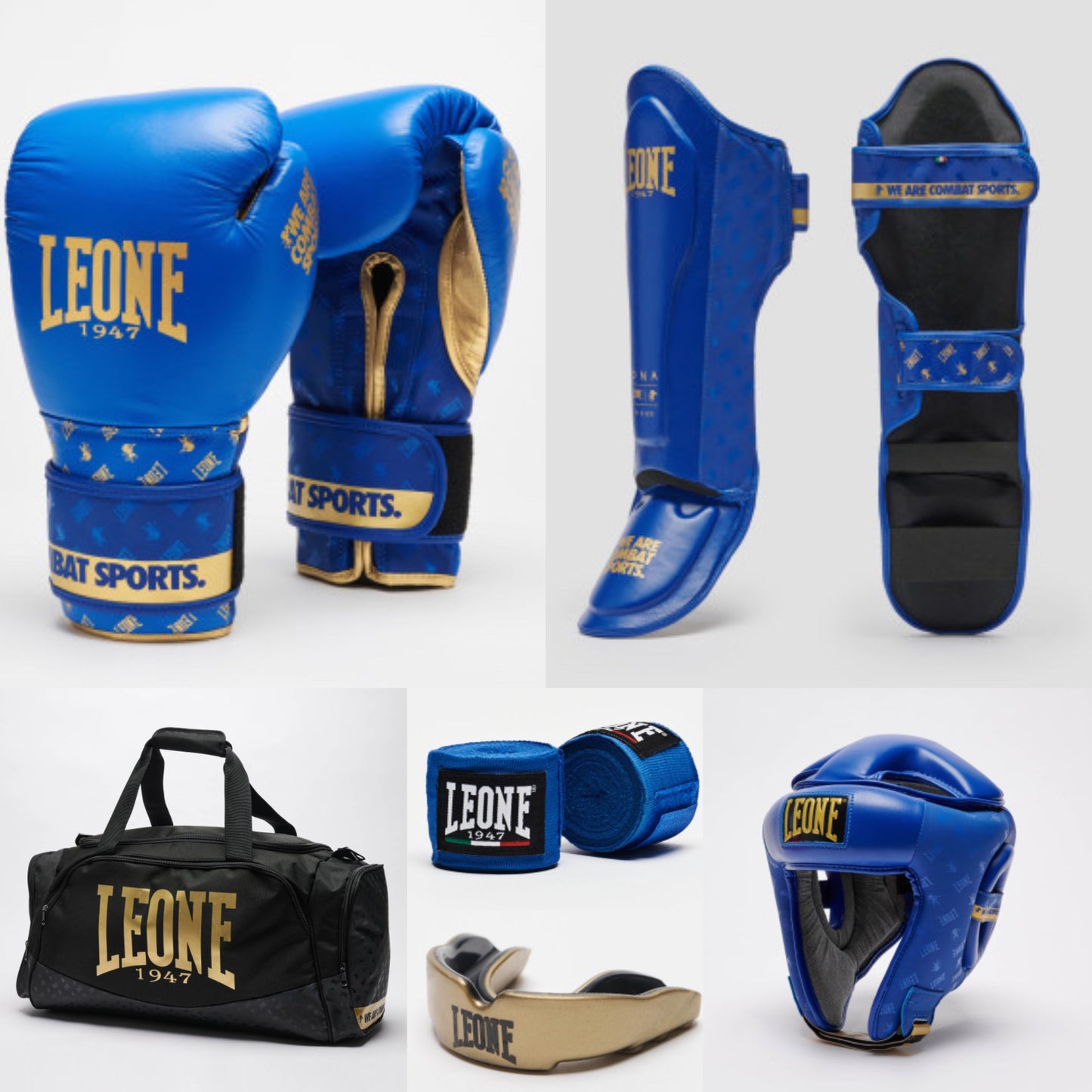 KIT KICK BOXING LEONE 1947 " DNA" BLU