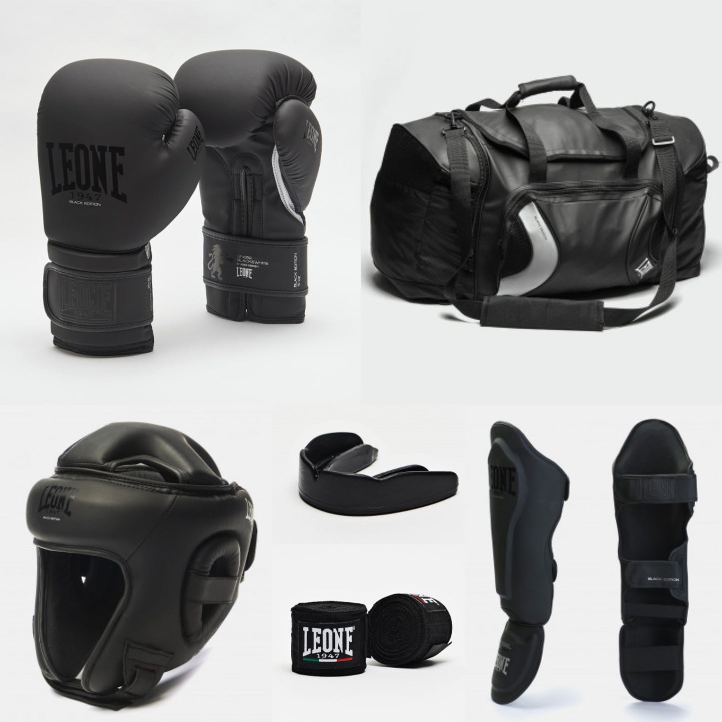KIT KICK BOXING LEONE 1947 " BLACK EDITION "
