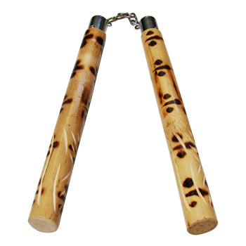 NUNCHAKU IN RATTAN CON CATENA