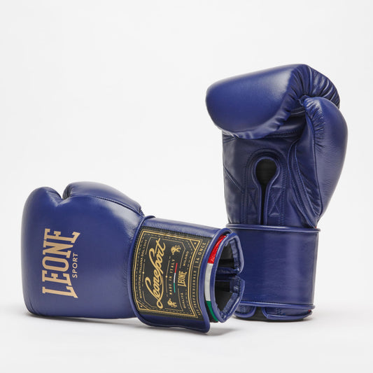 GUANTI BOXE LEONE ORLANDO TRICOLORE VELCRO GNO03V