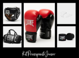 KIT BOXE JUNIOR LEONE 1947 " PRINCIPIANTE " ROSSO