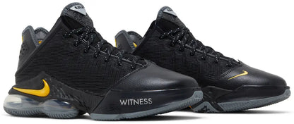 NIKE LEBRON 19 LOW BLACK UNIVERSITY GOLD