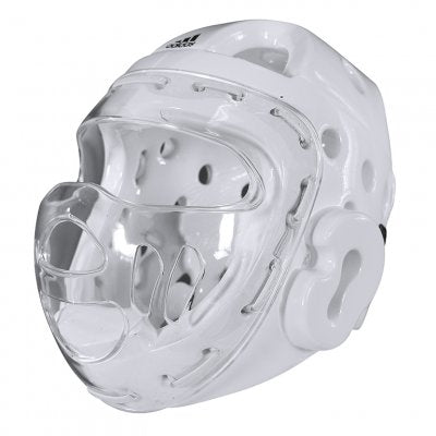 CASCO ADIDAS CON MASCHERA IN PLEXIGLASS WKF