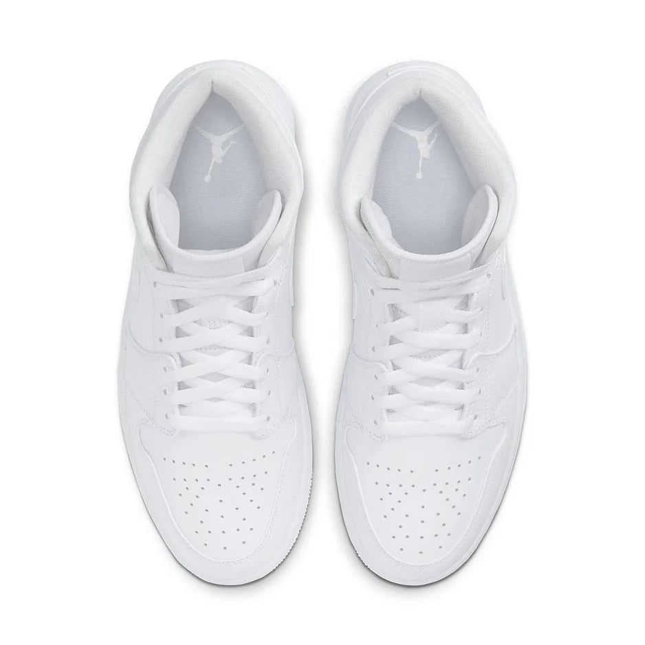 NIKE AIR JORDAN 1 RETRO MID TRIPLE WHITE 2.0