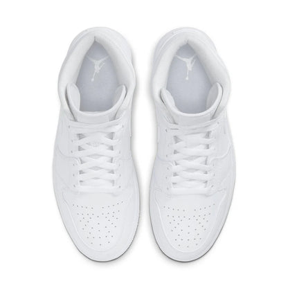 NIKE AIR JORDAN 1 RETRO MID TRIPLE WHITE 2.0
