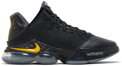 NIKE LEBRON 19 LOW BLACK UNIVERSITY GOLD