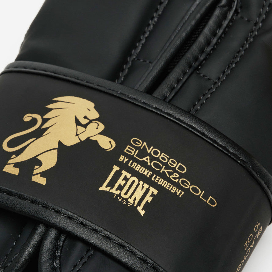 GUANTONI BOXE BLACK & GOLD LEONE 1947 GN059D