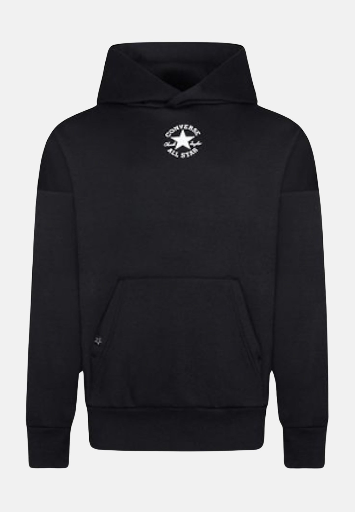 FELPA CON CAPPUCCIO NERA CONVERSE RAGAZZO