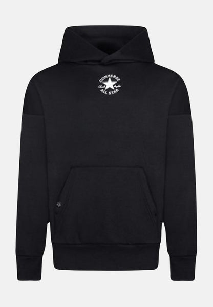 FELPA CON CAPPUCCIO NERA CONVERSE RAGAZZO