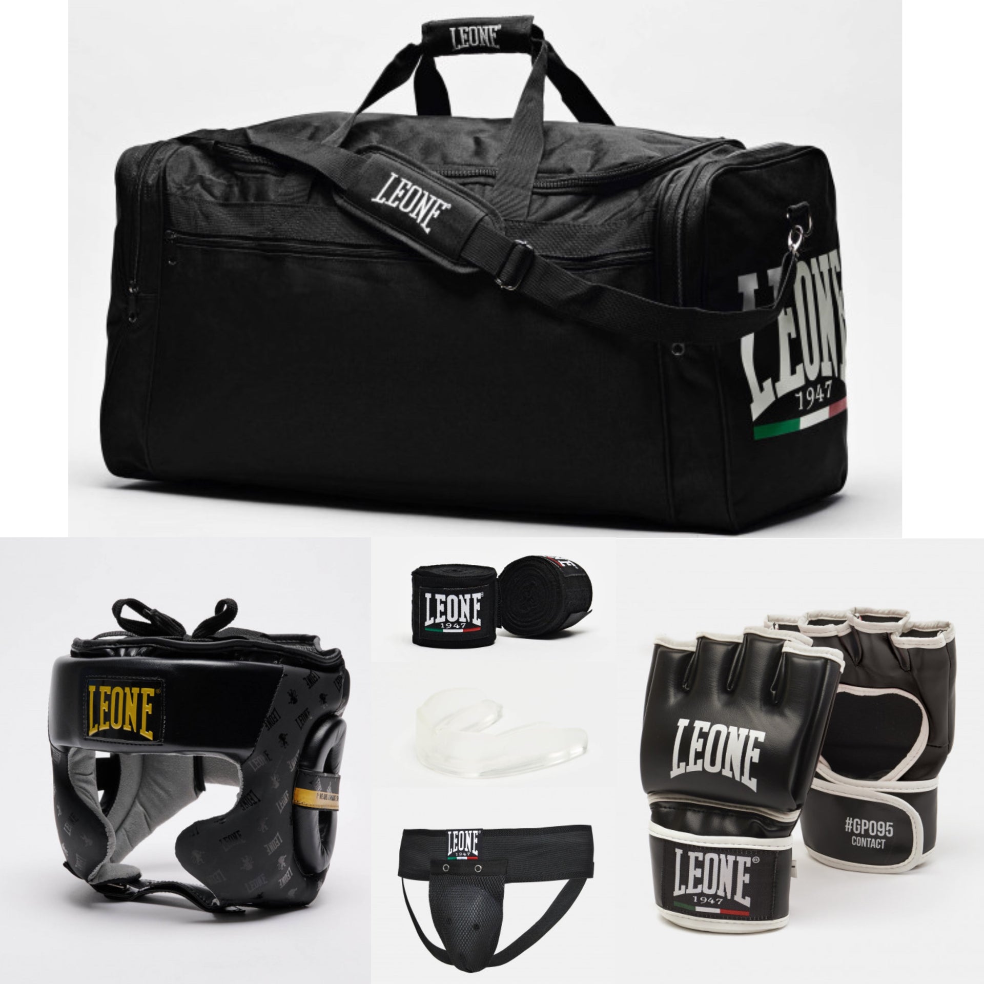 Borsone Training LEONE 1947 AC909 - Nero, Capienza 80L, Materiale Cordura Resistente Per Sport Da Combattimento - Foto 9