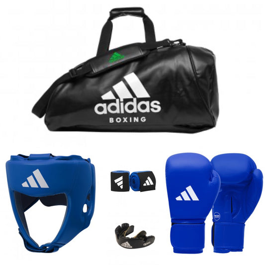 KIT BOXE ADIDAS " OMOLOGATO IBA " BLU