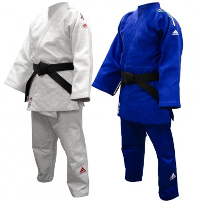 JUDOGI ADIDAS J730 IJF CHAMPION III SLIM CON STRISCE ITALIA