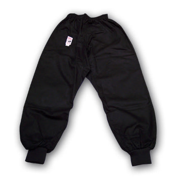 PANTALONI CON ELASTICO IN VITA E CAVIGLIE NERI