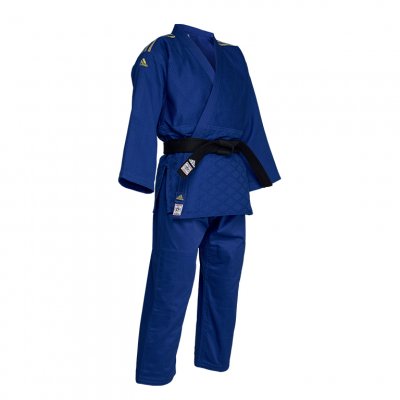 JUDOGI ADIDAS J730 IJF CHAMPION III CON STRISCE ORO