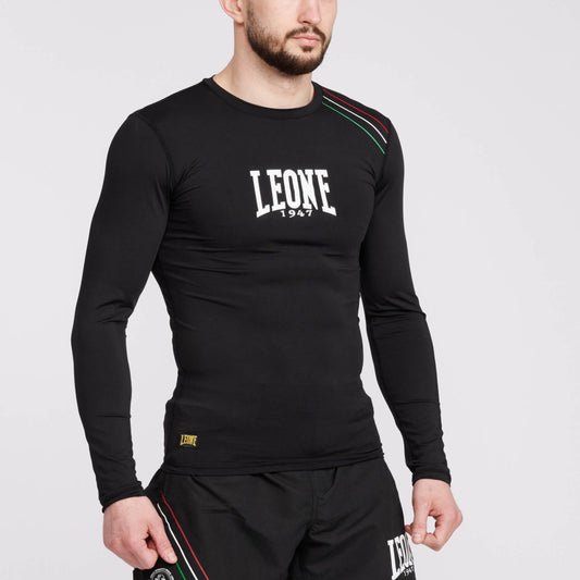 T-SHIRT MANICA LUNGA COMPRESSION FLAG LEONE 1947 ABX808