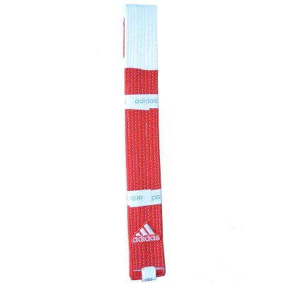 CINTURA ADIDAS 6° DAN BIANCA E ROSSA IN COTONE