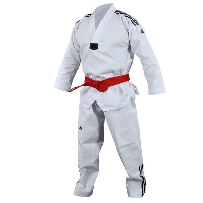 DOBOK DA TAEKWONDO ADIDAS ADI-CLUB COLLO BIANCO